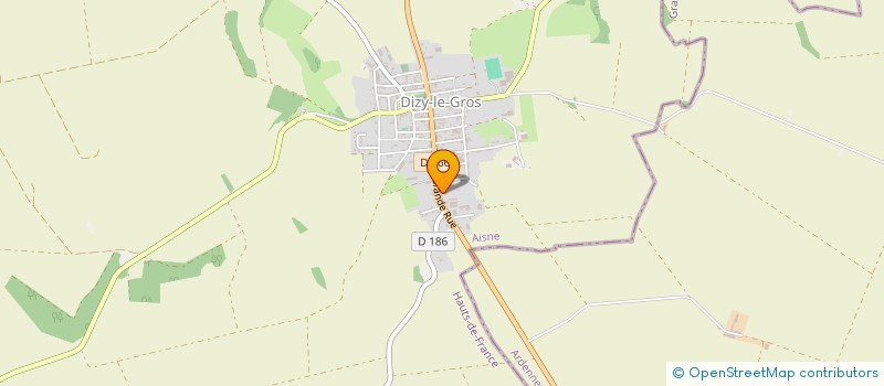 localisation de l'entreprise CLAUDINE PAINTEAUX CONSEIL PATRIMOINE  DIZY-LE-GROS