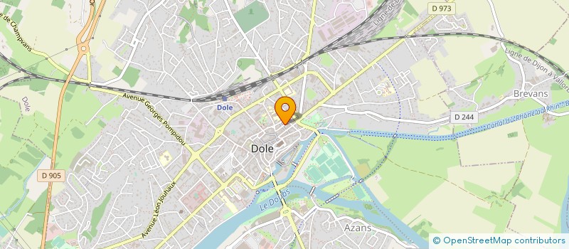 localisation de l'entreprise CLAUDINE SERVICES à DOLE