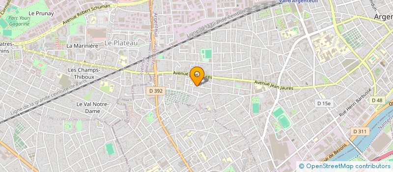 localisation de l'entreprise CLAUDIO ESTEVES ENTREPRISE GENERAL DE BATIMENT  ARGENTEUIL