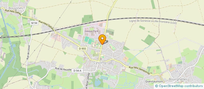 localisation de l'entreprise CLAUDIO PIZZA  CYSOING