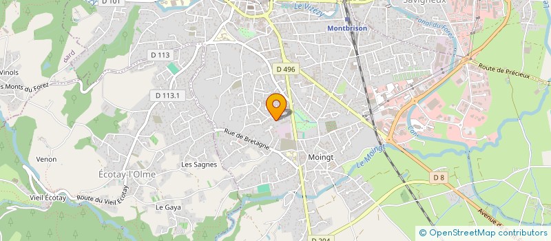 localisation de l'entreprise CLAUDIUS  MONTBRISON