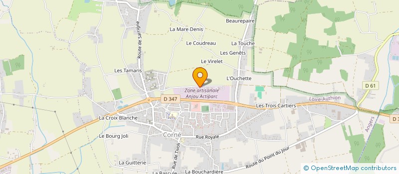 localisation de l'entreprise CLAUDIUS  LOIRE-AUTHION