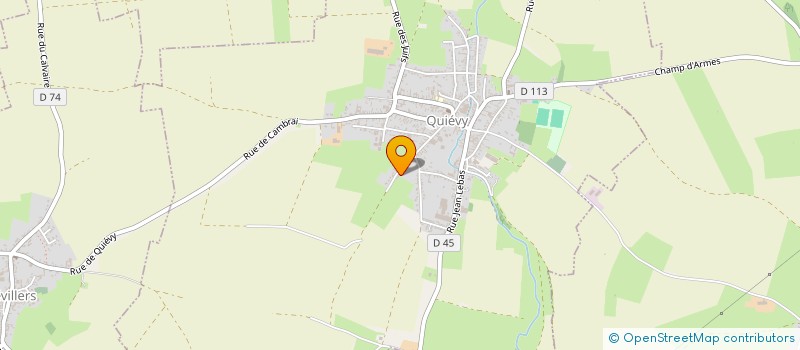 localisation de l'entreprise CLAUDRE  QUIEVY