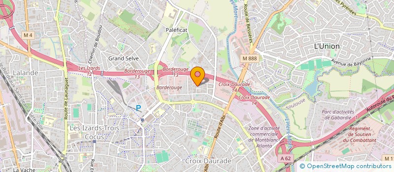 localisation de l'entreprise CLAUDREA  TOULOUSE