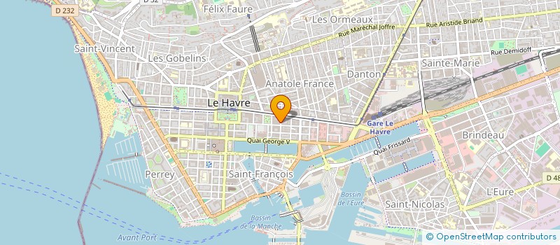 localisation de l'entreprise CLAUDY à LE HAVRE