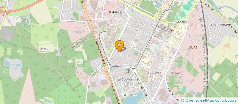 localisation de l'entreprise CLAUFRAN à ORLEANS