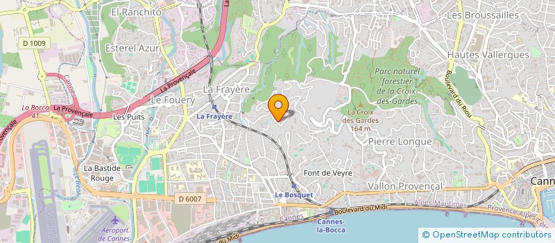 localisation de l'entreprise CLAUGE à CANNES
