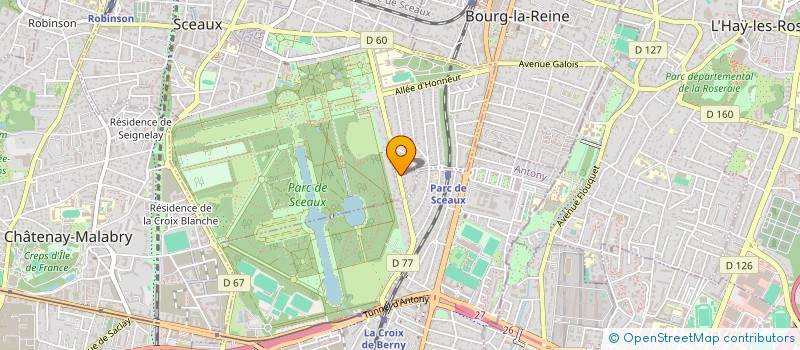 localisation de l'entreprise CLAUGEFILS à SCEAUX