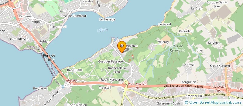 localisation de l'entreprise CLAUPHIAC  PLOUGASTEL-DAOULAS