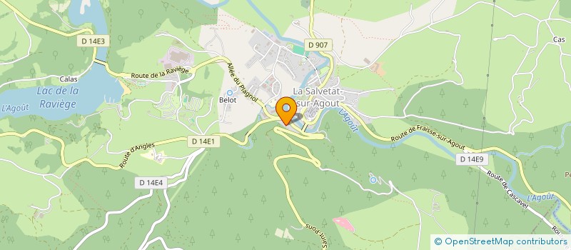 localisation de l'entreprise CLAUROPHIL  LA SALVETAT-SUR-AGOUT