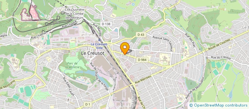 localisation de l'entreprise CLAUS PIERRE  LE CREUSOT