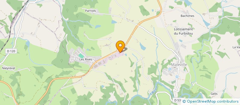 localisation de l'entreprise CLAUSIO INDUSTRIE  MALEVILLE