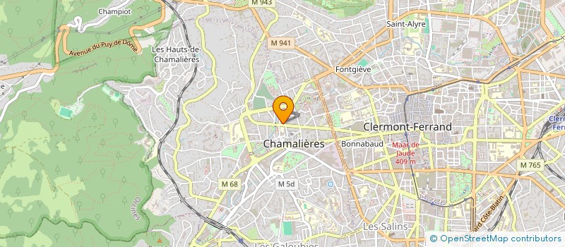 localisation de l'entreprise CLAUSSAT à CHAMALIERES