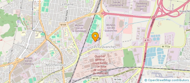 localisation de l'entreprise CLAUVAE  CLERMONT FERRAND