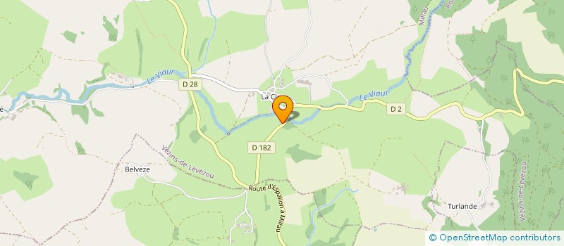 localisation de l'entreprise CLAUVIA  VEZINS-DE-LEVEZOU