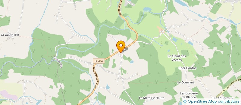 localisation de l'entreprise CLAUX ENERGIES  LANOUAILLE