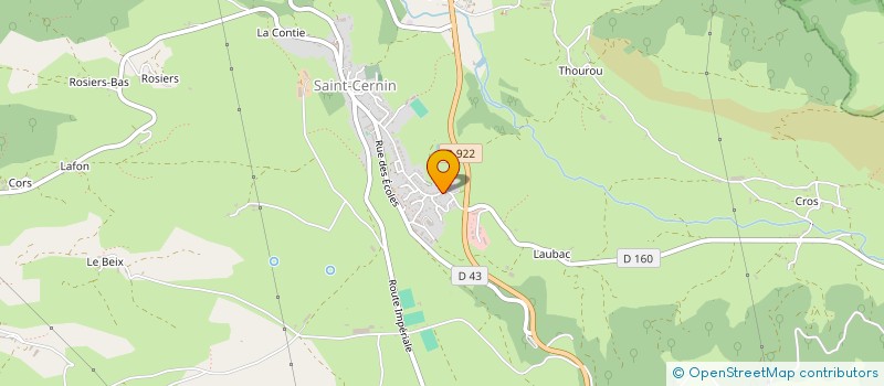 localisation de l'entreprise CLAUX ET LESTRADE à SAINT-CERNIN
