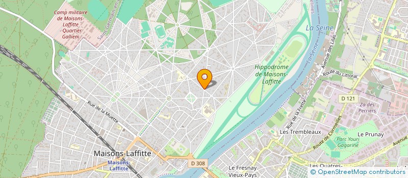 localisation de l'entreprise CLAUX IMMOBILIERS à MAISONS-LAFFITTE