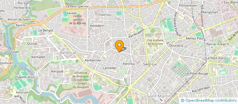 localisation de l'entreprise CLAUZEL à BREST