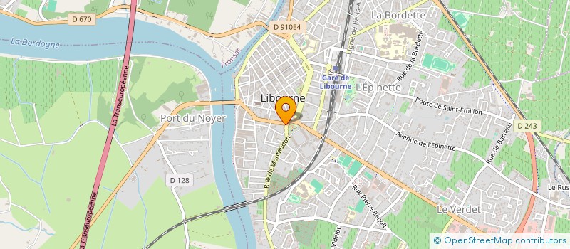 localisation de l'entreprise CLAUZEL JP PH ET CH à LIBOURNE