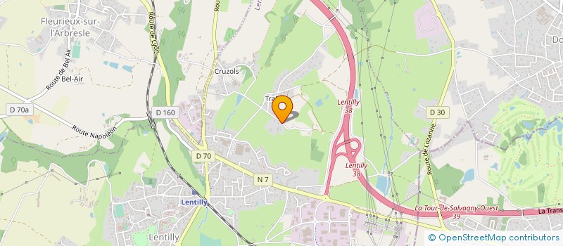 localisation de l'entreprise CLAUZIER IMMO CONCEPT  LENTILLY