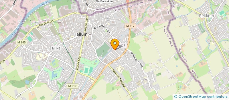 localisation de l'entreprise CLAV HOLDING  HALLUIN