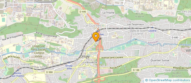 localisation de l'entreprise CLAVA DEVELOPPEMENT à ORSAY