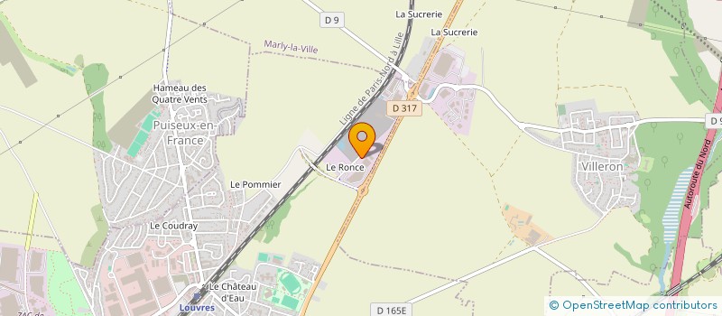 localisation de l'entreprise CLAVAL à LOUVRES