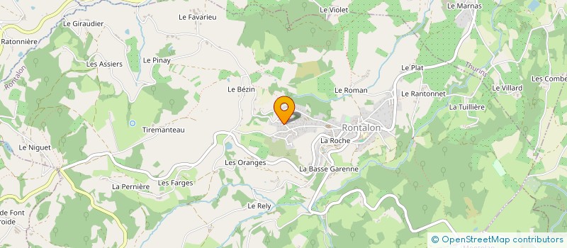 localisation de l'entreprise CLAVAL  RONTALON