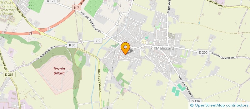 localisation de l'entreprise CLAVANI  MALISSARD