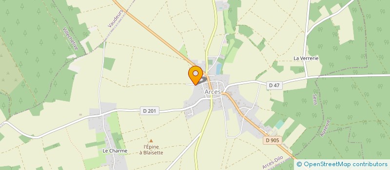 localisation de l'entreprise CLAVAUD  ARCES-DILO