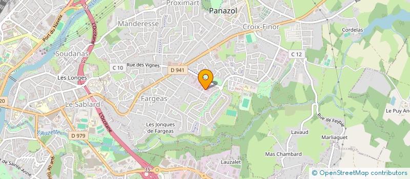localisation de l'entreprise CLAVE à PANAZOL