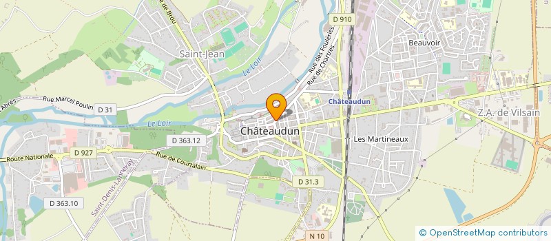 localisation de l'entreprise CLAVEAU GESTION à CHATEAUDUN
