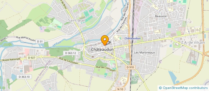 localisation de l'entreprise CLAVEAU IMMOBILIER à CHATEAUDUN
