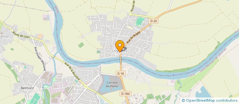 localisation de l'entreprise CLAVEL  LOYETTES