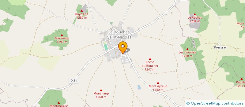 localisation de l'entreprise CLAVEL à LE BOUCHET-SAINT-NICOLAS