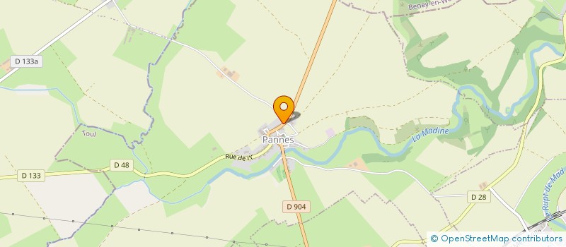 localisation de l'entreprise CLAVEL CCG  PANNES