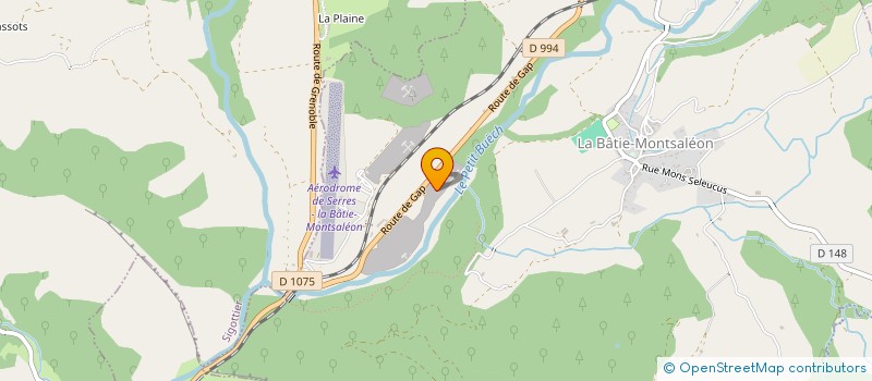 localisation de l'entreprise CLAVEL EMERY à LA BATIE-MONTSALEON