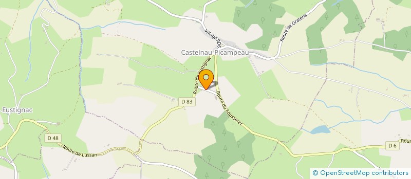 localisation de l'entreprise CLAVEL HORTICULTURE  CASTELNAU-PICAMPEAU