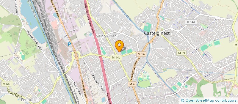 localisation de l'entreprise CLAVEL PLOMBERIE ET CLIMATISATION  SAINT-ALBAN