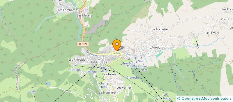 localisation de l'entreprise CLAVEL-PORTIER à LA CLUSAZ