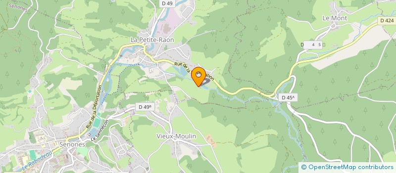 localisation de l'entreprise CLAVELIN PERE ET FILS  LA PETITE-RAON