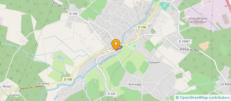 localisation de l'entreprise CLAVERIE ALAIN & RENEE  LA BREDE