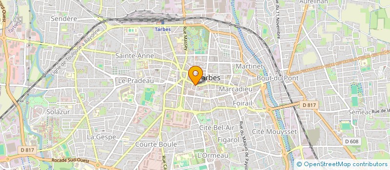 localisation de l'entreprise CLAVERIE-BAGET  TARBES