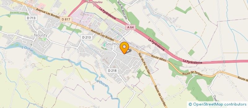 localisation de l'entreprise CLAVERIE INVESTISSEMENTS  SOUMOULOU