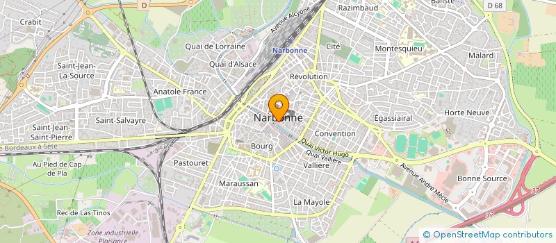 localisation de l'entreprise CLAVERIE OPTIQUE  NARBONNE