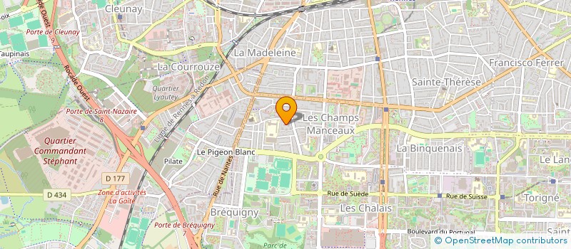 localisation de l'entreprise CLAVERO  RENNES