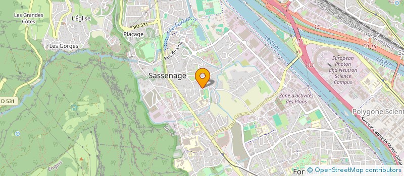 localisation de l'entreprise CLAVES  SASSENAGE