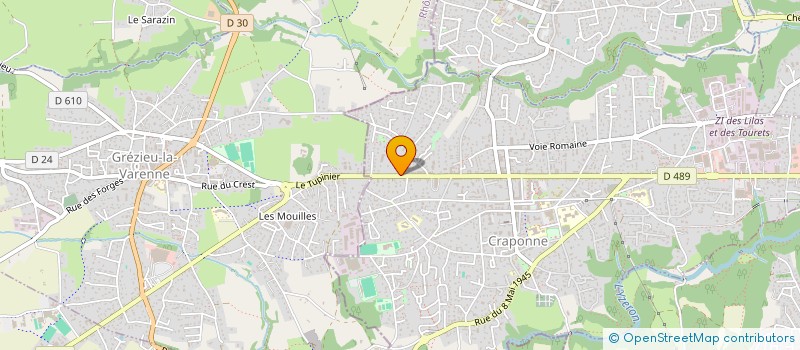 localisation de l'entreprise CLAVHORN  CRAPONNE