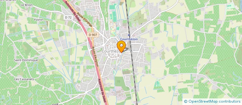 localisation de l'entreprise CLAVIDIS  COURTHEZON